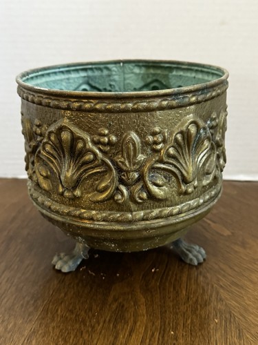 Vintage brass footed - vintage,