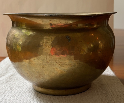 Vintage round brass - vintage,