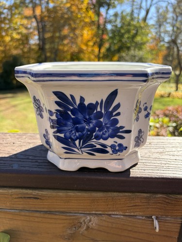 Vintage chinese blue white - vintage,