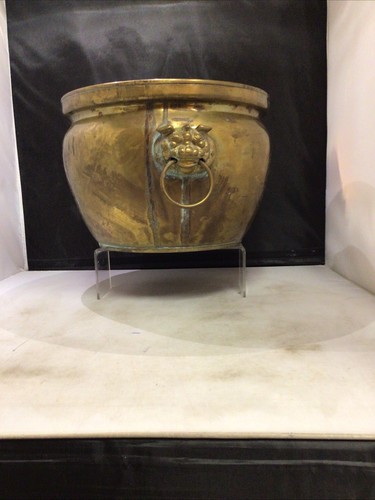 Vintage brass jardiniere - vintage,