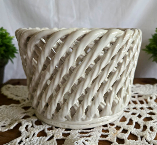 Vintage cachepot flower pot - cachepot,