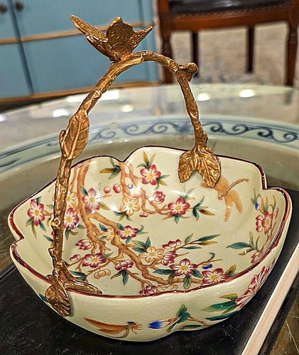 Colorful porcelain chinoiserie - porcelain,